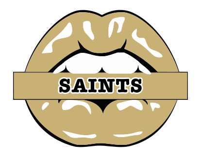 New Orleans Saints Lips Logo iron on paper